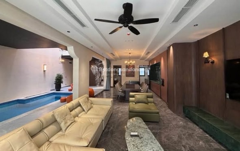 Bán căn Villa phong cách Indochine tại Nam Việt Á - GD1, vị trí sát sông gần biển