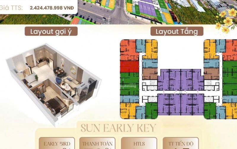 Fours Tower F2 | tuyệt tác sống sang giữa tâm điểm phát triển mới của Đà Nẵng với giá cực rẻ 1.Xtỷ