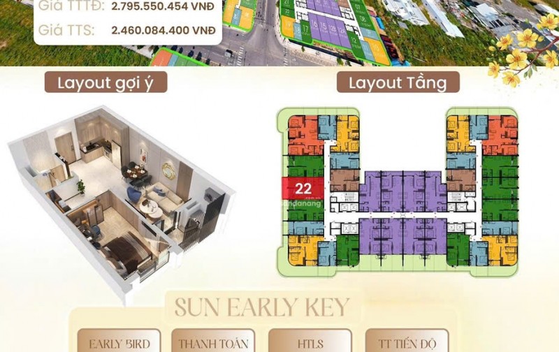 Fours Tower F2 | tuyệt tác sống sang giữa tâm điểm phát triển mới của Đà Nẵng với giá cực rẻ 1.Xtỷ