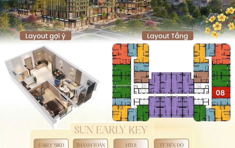 Fours Tower F2 | tuyệt tác sống sang giữa tâm điểm phát triển mới của Đà Nẵng với giá cực rẻ 1.Xtỷ