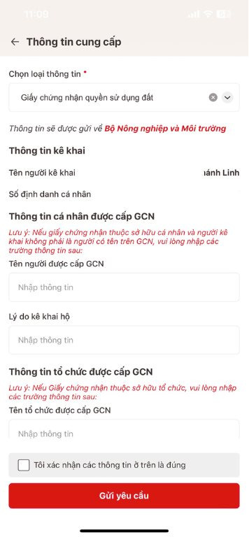 tra cứu sổ đỏ trên VNeID